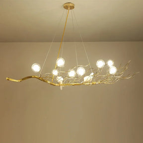 Retro Iron Branch Led Pendant Chandeliers Nordic Dining Room Chandelier Lighting Bird Nest LED Hanging Lights Fixture