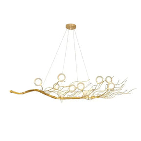 Retro Iron Branch Led Pendant Chandeliers Nordic Dining Room Chandelier Lighting Bird Nest LED Hanging Lights Fixture